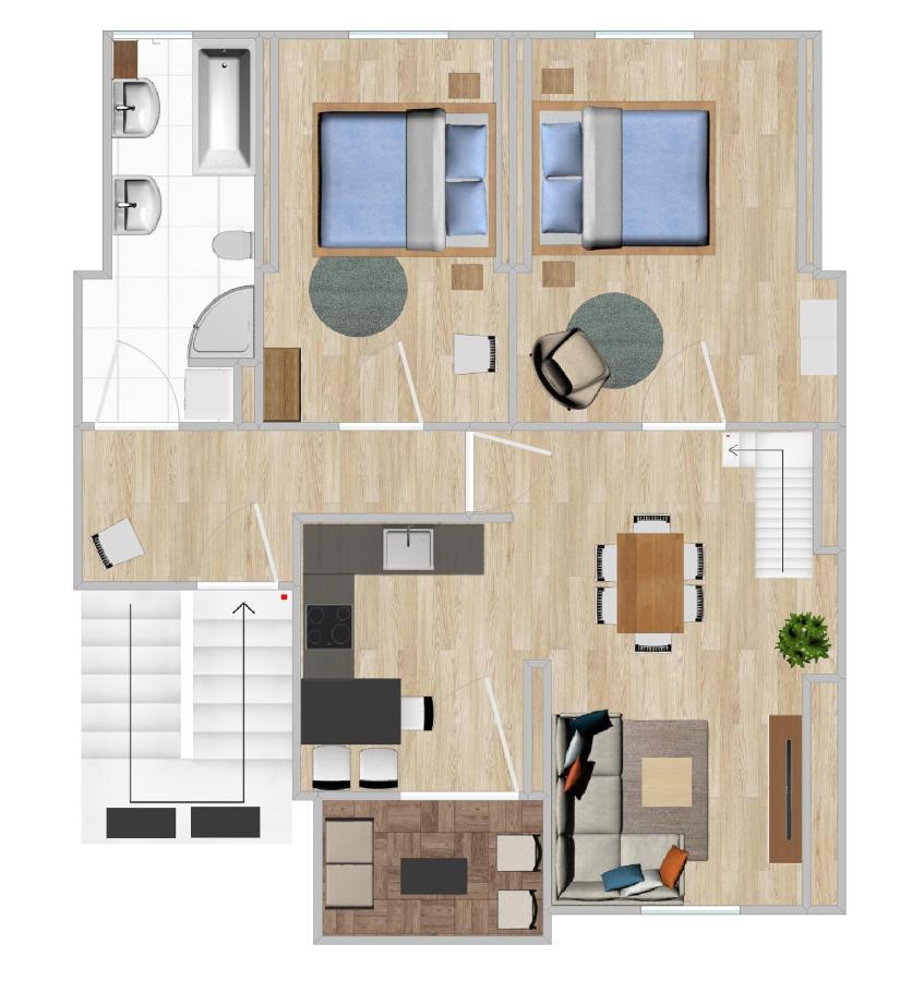 Gemuetliche Neurenovierte Dachgeschosswohnung Erfurt Exterior photo